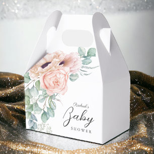 Ballotins Aquarelle rose doux Baby shower floral fille