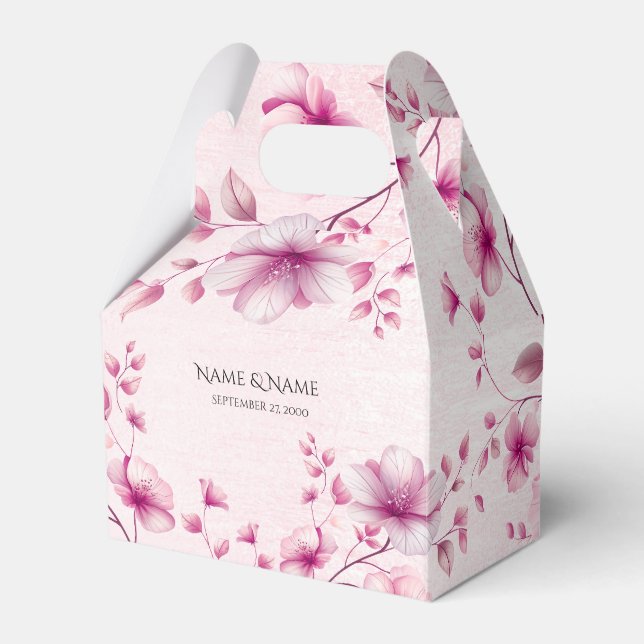 Ballotins Aquarelle rose Fleurs Ballotin (Verso)