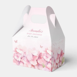 Ballotins Aquarelle rose Floral Butterfly Girl Baby shower