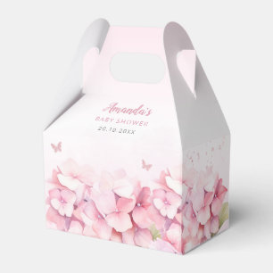 Ballotins Aquarelle rose Floral Butterfly Girl Baby shower