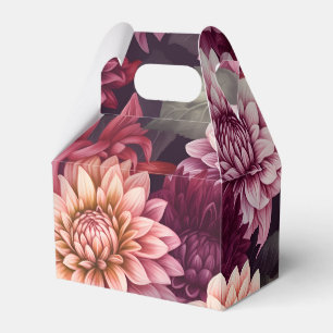 Ballotins Aquarelle Rouge rose Dahlia Motif Design