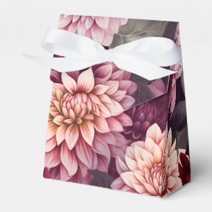 Ballotins Aquarelle Rouge rose Dahlia Motif Design