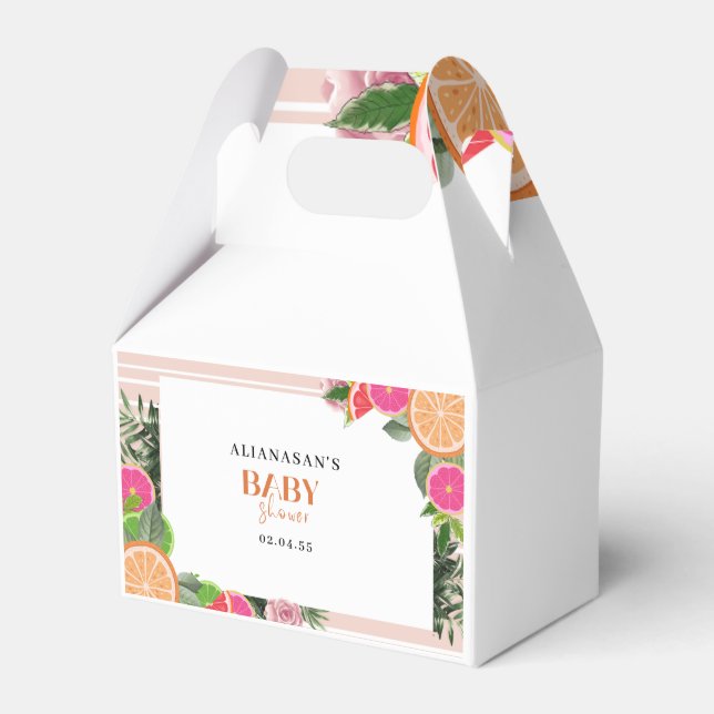 Ballotins Aquarelle Tropical Citrus aquarelle Cute (Verso)