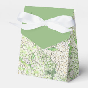 Ballotins Aquarelle Vert et Blanc Hydrangea Crest