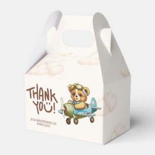 Ballotins Aquarelle Whimsical Avion Teddy Bear