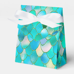 Ballotins Aquarelle Wonky Parties scintillant Turquoise Méta