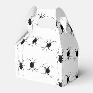 Ballotins Araignées noires sur blanc