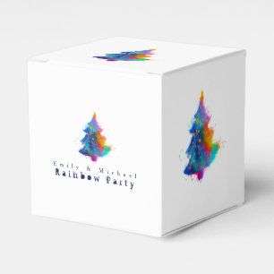 Ballotins Arbre de Noël arc-en-ciel moderne personnalisé pet