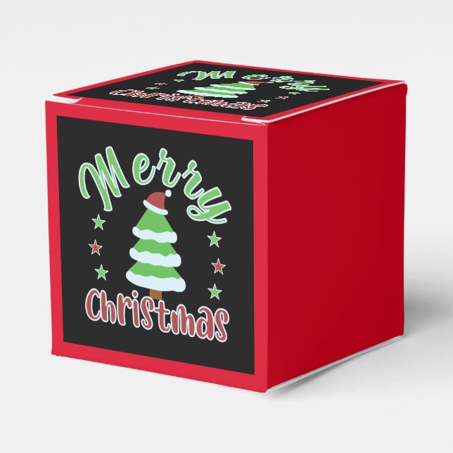 Ballotins Arbre de Noël avec chapeau de Père Noël (Verso)