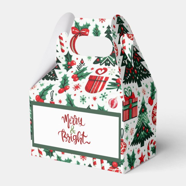 Ballotins Arbre de Noël, cadeaux, sucre de canne (Verso)