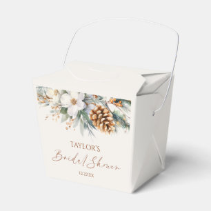 Ballotins Arbre de Noël Floral d'Hiver pour une Baby Shower 