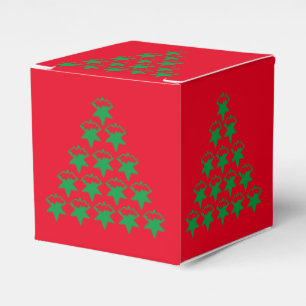 Ballotins Arbre d'étoiles de neige verte de Noël, arrière - 