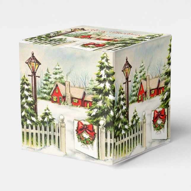 Ballotins Arbres à pins de la Maison Rouge de Noël (Verso)