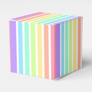 Ballotins Arc-en-ciel de Bubblegum et rayures blanches