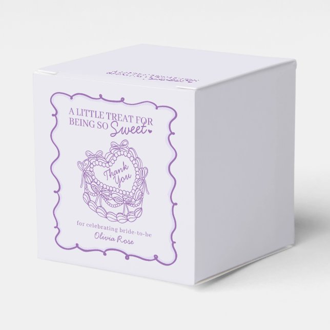Ballotins Arc-en-ciel ruban rétro cœur coquette gâteau douch (Verso)
