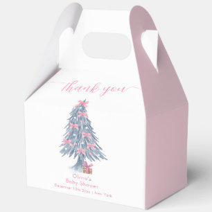 Ballotins Arc en ruban rustique rose pour l'hiver et l'arbre