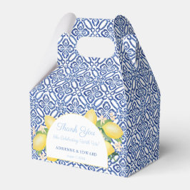 Ballotins Arche forme citrons méditerranéens Carreaux bleus 