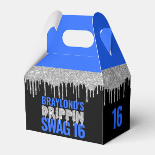 Ballotins Argent et Bleu Drippin Swag 16 Anniversaire 