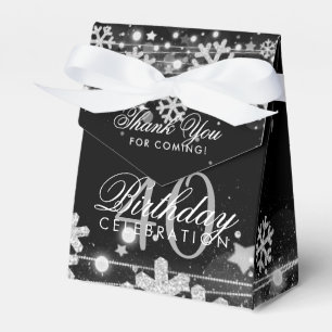 Ballotins Argent Noir hiver 40e anniversaire Merci