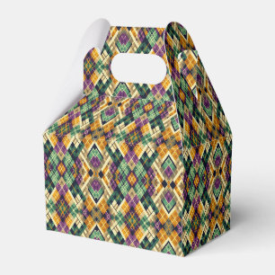 Ballotins Argyle Mardi Gras jaune violet vert