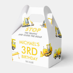 Ballotins Arrêtez les camions de construction d'anniversaire
