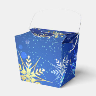 Ballotins Arrière - plan Bleu XMAS avec des flocons de neige