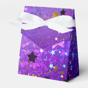 Ballotins Arrière - plan de feuille violet avec étoiles