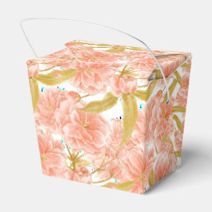 Ballotins art à l'aquarelle à motif de fleur de pêcher
