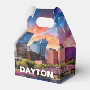 Ballotins Art abstrait de la ligne d'horizon de Dayton