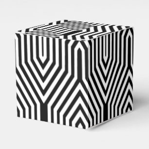 Ballotins Art Déco géométrique - noir et blanc