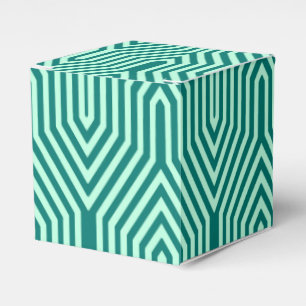 Ballotins Art déco géométrique - turquoise et aqua