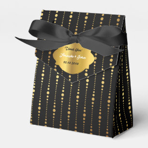 Ballotins Art Déco Glam Golden Wedding Favoriser le Merci