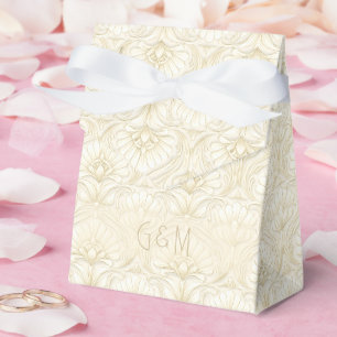 Ballotins Art Déco Ornemental - Ivoire Luxe Mariage Sur Me