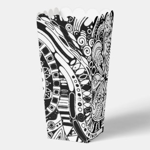 Ballotins Art géométrique noir et blanc 15