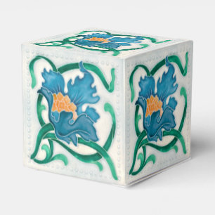 Ballotins Art Nouveau Floral Majolica Faux Relief