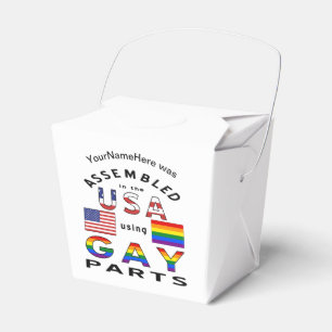 Ballotins Assemblé aux États-Unis avec des pièces gays Perso