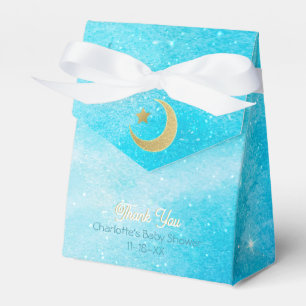 Ballotins Au-dessus du Ballotin Baby shower bleu lune