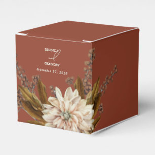 Ballotins Automne Floral Terracotta Mariage de automne d'aqu