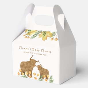 Ballotins Automne Russe Boho Highland Baby shower de vache