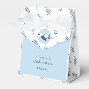 Ballotins Avion bleu blanc + Baby shower Motif de bagages