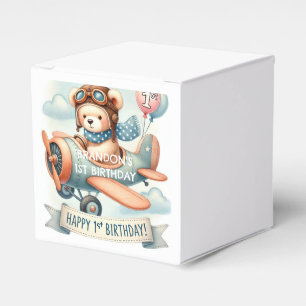 Ballotins Avion Boy Bear 1ère fête d'anniversaire