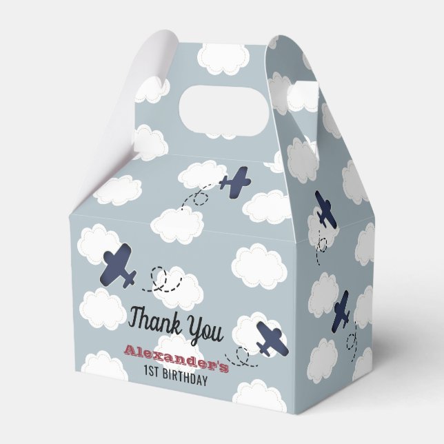 Ballotins Avion Nuages Blue Sky Boy Anniversaire (Verso)