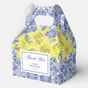 Ballotins Azulejo Bleu Portugais Jaune Merci Lily