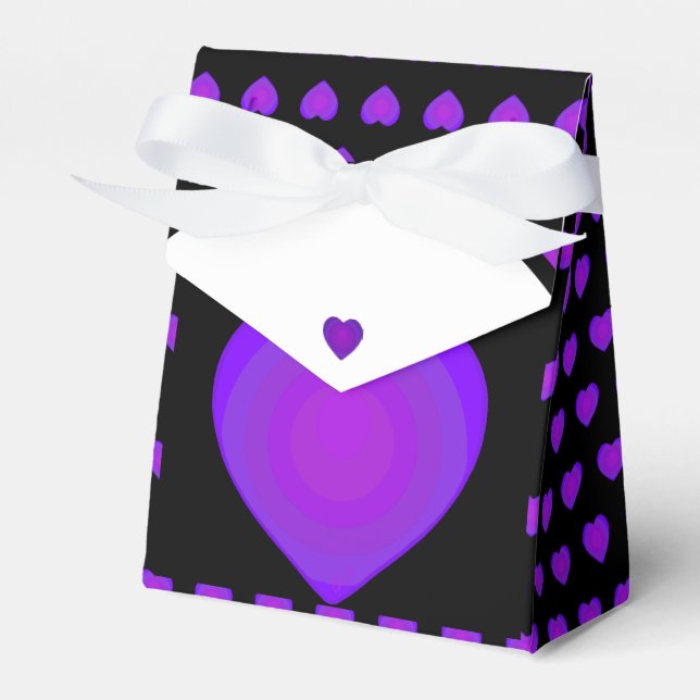 Ballotins B&W Purple Hearts Beating (Verso)