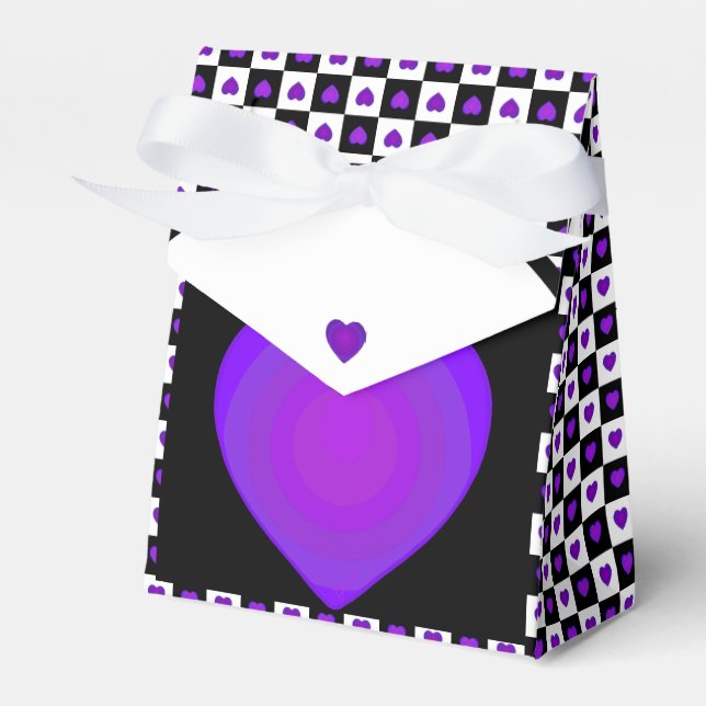 Ballotins B&W Purple Hearts Beating (Verso)