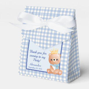 Ballotins Baby Bear Blue Checker fête d'anniversaire