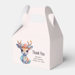Ballotins Baby Deer avec Antlers et Baby shower de fleurs
