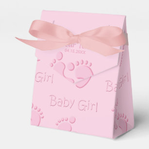 Ballotins Baby Girl Little Feet Footprint Shower Party Favor