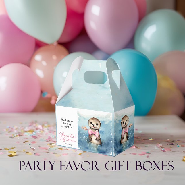 Ballotins Baby Otter Girl Baby shower (Créateur téléchargé)