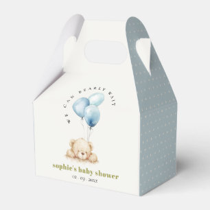 Ballotins Baby shower à ballon d'attente bleu minimal